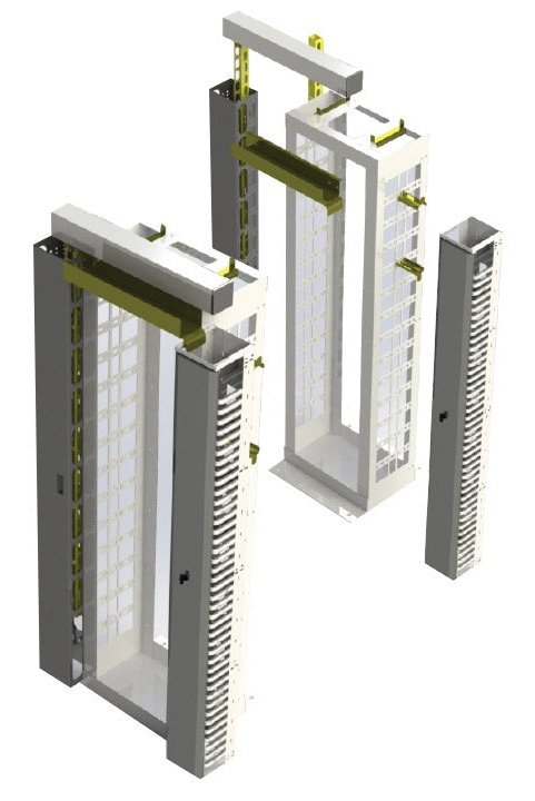 Electron Metal High Density Cable Management Rack