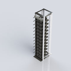 Container Layout W/4 Post Rack One RowElectron Metal /4 Post Rack