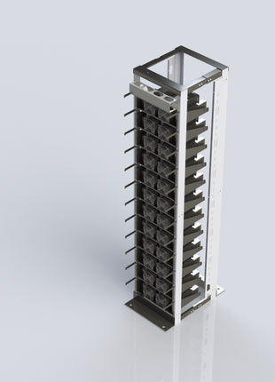 Container Layout W/4 Post Rack One RowElectron Metal /4 Post Rack