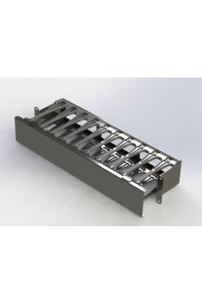 High Density Horizontal Cable ManagementCabinet Cable Management AccessoriesElectron Metal High Density Horizontal Cable Management
