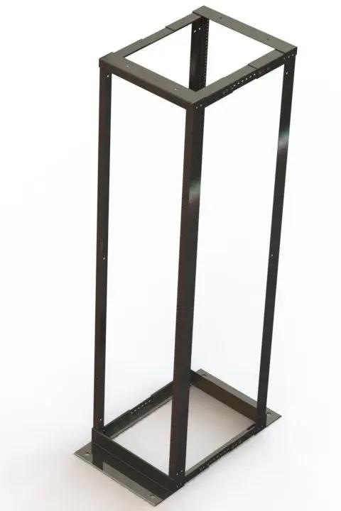 4 Compartment Open Rack Electron Metal Open 4 Post Rack – Adjustable Depth